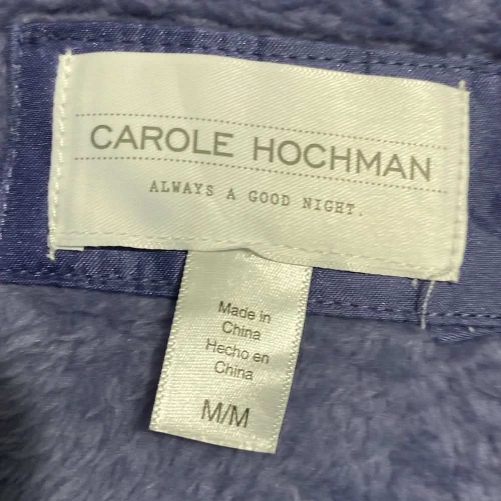 Carole Hochman indigo soft belted robe size MEDIUM